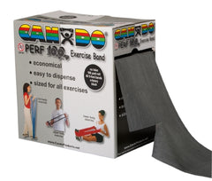 Fabrication Enterprises Exercise Resistance Band CanDo® Perf 100™ Black 5 Inch X 100 Yard X-Heavy Resistance