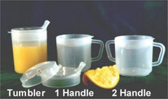 Fabrication Enterprises Tumbler PSC 8 oz. Translucent Plastic Reusable
