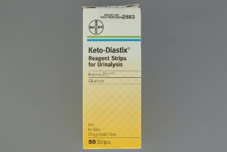 Bayer Reagent Test Strip Keto-Diastix® Urinalysis Glucose, Ketone 100 ...