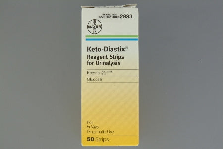Bayer Reagent Test Strip Keto-Diastix® Urinalysis Glucose, Ketone 100 Tests