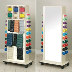 Clinton Industries Mirrored Weight Rack MirrorRac 18 X 31-1/2 X 72 Inch