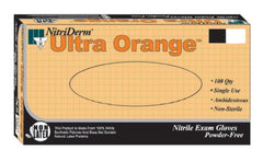 Innovative Healthcare Corporation Exam Glove NitriDerm® Ultra Orange™ Small NonSterile Nitrile Standard Cuff Length Fully Textured Orange Not Chemo Approved - M-780240-2265 - Box of 100