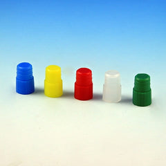 Globe Scientific Globe® Scientific Tube Closure Polyethylene Plug Cap Red For 12 mm Test Tubes NonSterile