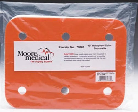 McKesson General Purpose Splint Waterproof Plastic Orange 18 Inch Length