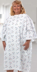 Fashion Seal Uniforms Patient Exam Gown Up to 5X-Large Raindrops Print Reusable