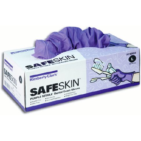 O&M Halyard Inc Exam Glove Purple Nitrile® Dental X-Small NonSterile Nitrile Standard Cuff Length Textured Fingertips Purple Not Chemo Approved - M-780688-3628 - Case of 1000