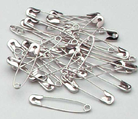 Dukal Safety Pin Number 1 Nickel Plated Steel