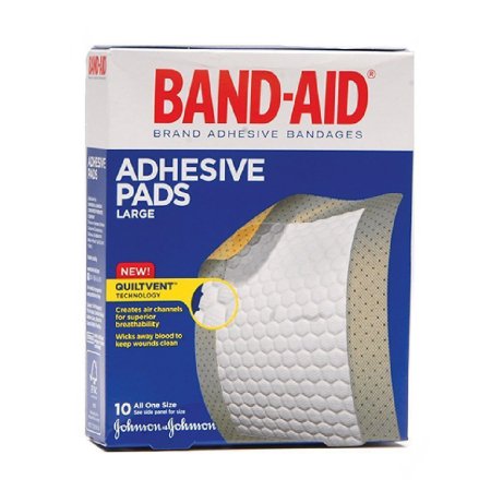 Johnson & Johnson Consumer Adhesive Strip Band-Aid® 2-7/8 X 4 Inch Plastic Rectangle Tan Sterile