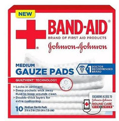 Johnson & Johnson Consumer Gauze Sponge Band-Aid® Gauze 3 X 3 Inch Square Sterile
