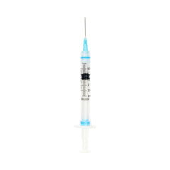 Sol-Millennium Medical Syringe with Hypodermic Needle Sol-Care™ 3 mL 23 Gauge 1 Inch Detachable Needle Retractable Needle