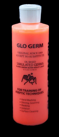 Glo-Germ Germ Simulator Glo Germ™ 8 oz. Bottle Glo Germ White Powder / Mineral Oil NonSterile