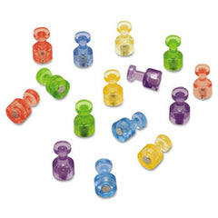 Quartet® Magnetic "Push Pins", 3/4" dia, Assorted Colors, 20/Pack