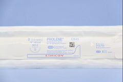 Suture with Needle Prolene Nonabsorbable Uncoated Blue Suture Monofilament Polypropylene Suture Size 0 18 Inch Suture 1-Needle 26 mm Length 1/2 Circle Taper Point Needle