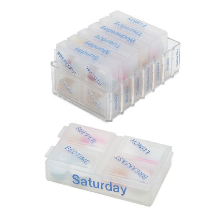 Apothecary Products Pill Organizer Weekly Pill Chest™ 7 Day 4 Dose