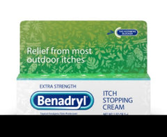 Johnson & Johnson Consumer Itch Relief Benadryl® 2% - 0.1% Strength Cream 1 oz. Tube