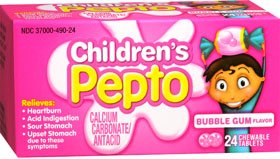 Procter & Gamble Anti-Diarrheal Children's Pepto® 400 mg Strength Chewable Tablet 24 per Box