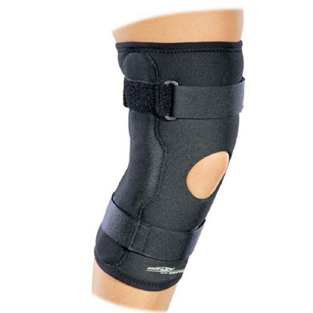 DJO Hinged Knee Brace DonJoy® Economy 3X-Large Wraparound / Hook and Loop Strap Closure 29-1/2 to 32 Inch Thigh Circumference / 21 to 23 Inch Mid-Patella Circumference / 22 to 24 Inch Calf Circumference Left or Right Knee