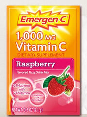 Glaxo Smith Kline Oral Supplement Emergen-C® Raspberry Flavor Powder 0.3 oz. Individual Packet