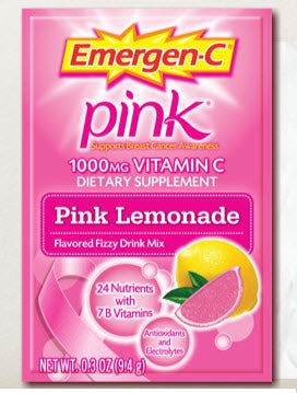 Pfizer Oral Supplement Emergen-C® Pink Lemonade Flavor Powder 0.3 oz. Individual Packet