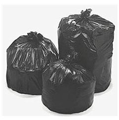 Lagasse Trash Bag Heritage 56 gal. Black LLDPE 0.90 Mil. 43 X 47 Inch Performance Bottom Seal Flat Pack - M-784019-4749 - Case of 100