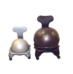 Fabrication Enterprises Ball Chair with Back and Arms CanDo® Black One Size Fits Most