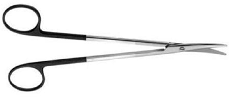 V. Mueller Dissecting Scissors V.Mueller® SuperCut Metzenbaum 7 Inch Length Surgical Grade Stainless Steel NonSterile Finger Ring Handle Slightly Curved Blunt Tip / Blunt Tip - M-784280-3112 - Each