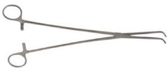 V. Mueller Forceps V. Mueller® Mixter 10-1/2 Inch Length Surgical Grade Stainless Steel NonSterile Ratchet Lock Finger Ring Handle Right Angled Cross Serrated Tips - M-784304-3211 - Each