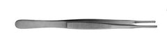 V. Mueller Tissue Forceps V. Mueller® Cooley 7-3/4 Inch Length Surgical Grade Stainless Steel NonSterile NonLocking Thumb Handle Straight Grooved Serrated Tips - M-784308-2102 - Each