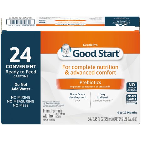 Nestle Healthcare Nutrition Infant Formula Gerber® Good Start® Gentle NON-GMO 8.45 oz. Tetra-Pak Ready to Use