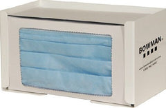 Bowman Manufacturing PPE Dispenser BOWMAN® Wall Mount 1-Box Capacity White 4.13 X 4.25 X 7.56 Inch Powder-Coated Steel - M-784802-4845 - Each