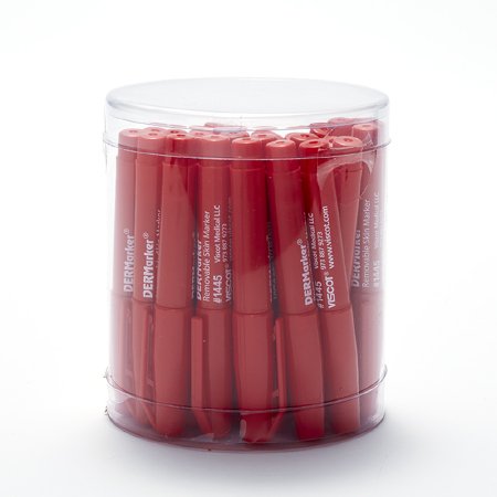 Viscot Industries Skin Marker EZ Removable Ink™ Mini Red Regular Tip NonSterile - M-784906-3180 - Case of 30