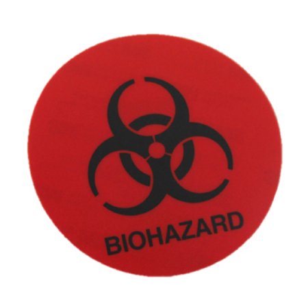 Midmark Pre-Printed Label Warning Label Red Biohazard Biohazard - M-785038-1382 - Each