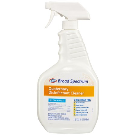 The Clorox Company Clorox® Broad Spectrum Surface Disinfectant Cleaner Quaternary Based Liquid 32 oz. Bottle Mild Solvent Scent NonSterile - M-785331-1733 - Case of 9