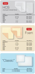 Derma Sciences Gelling Foam Dressing Xtrasorb™ Classic 4 X 5 Inch Rectangle Non-Adhesive without Border Sterile