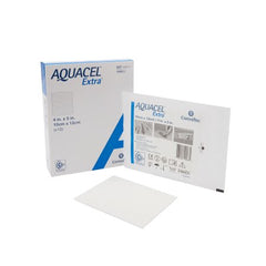 Convatec Hydrofiber Dressing Aquacel® Extra™ Hydrofiber (Sodium Carboxymethylcellulose) 4 X 5 Inch