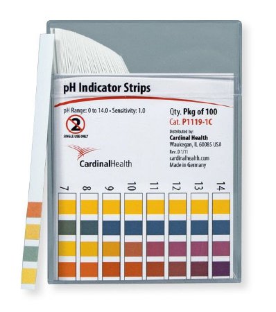 Cardinal pH Test Strip Cardinal Health™ 0 to 14.0