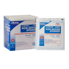 Dukal Nonwoven Sponge Clinisorb Polyester / Rayon 4-Ply 4 X 4 Inch Square Sterile