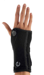 DJO Wrist Brace Exos® Thermoformable Polymer Left Hand Black X-Small