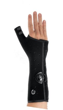 DJO Thumb Splint Exos® X-Small Boa® Lacing System Left Hand Black