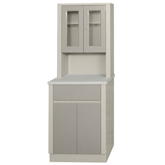 UMF Medical Treatment Cabinet Floor Standing Metal 1 Drawer 2 Shelves