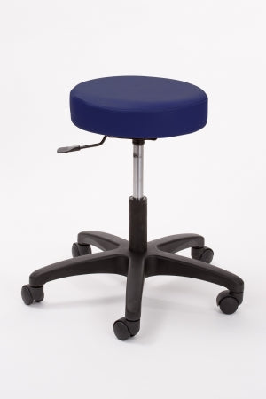 Brandt Industries Exam Stool Econobuoy Backless Pneumatic Height Adjustment 5 Casters Blue