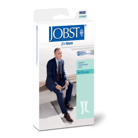 BSN Medical Compression Socks JOBST® for Men Knee High Small White Closed Toe