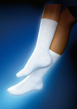BSN Medical Diabetic Compression Socks JOBST® Sensifoot™ Crew Small Navy Closed Toe