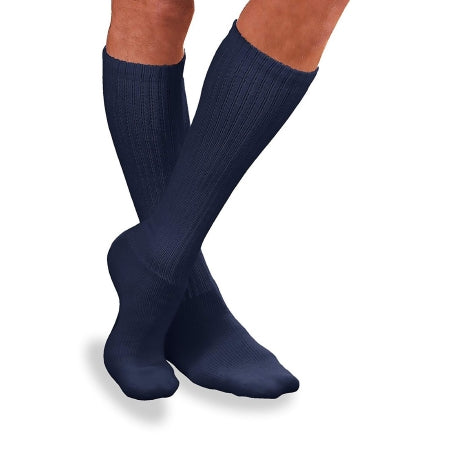 BSN Medical Diabetic Compression Socks JOBST® Sensifoot™ Crew Large Navy Closed Toe