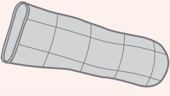 Ferris Manufacturing Silver Foam Dressing PolyMem® Silver 2 to 3-3/5 Inch Circumference Finger / Toe Sterile