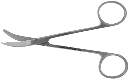 BR Surgical Stitch Scissors BR Surgical Northbent 4-3/4 Inch Length Surgical Grade Stainless Steel NonSterile Finger Ring Handle Curved Blunt Tip / Blunt Tip - M-787661-2536 - Each