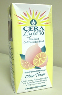 Cera Products Inc Electrolyte Replenishment Drink Mix ceralyte®70 Lemon Flavor 1.76 oz.