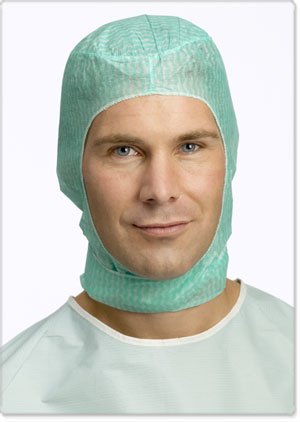 Molnlycke Surgeon Cap Barrier® Tuck® One Size Fits Most Blue Pull On Closure