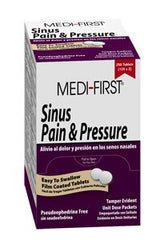 Medique Products Cold and Sinus Relief Medi-First® 500 mg - 5 mg Strength Tablet 50 per Box