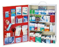 Medique Products Empty First Aid Cabinet Portable / Wall Mount Metal 4 Shelves Two Latch